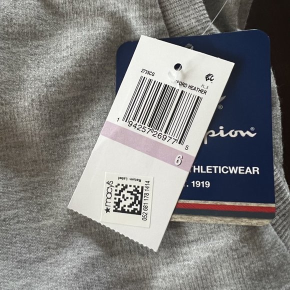 NWT Girls Champion Grey Joggers SZ 6 - Picture 2 of 6